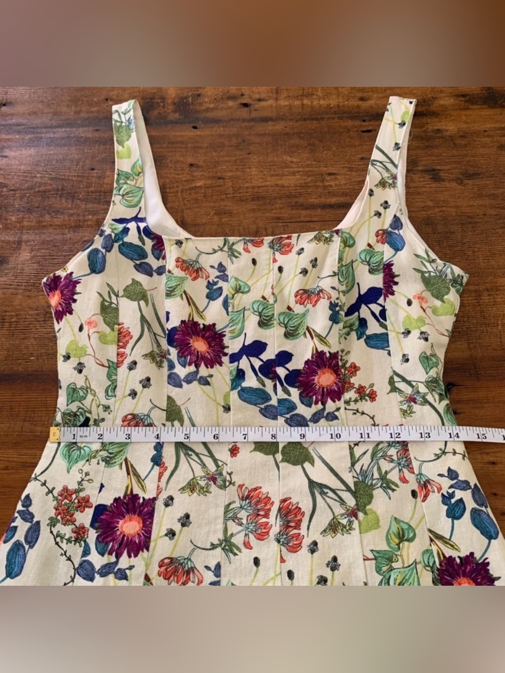 Christian Lacroix Cream Floral Midi Dress - Picture 12 of 12